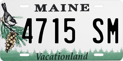 ME license plate 4715SM