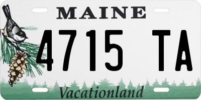 ME license plate 4715TA