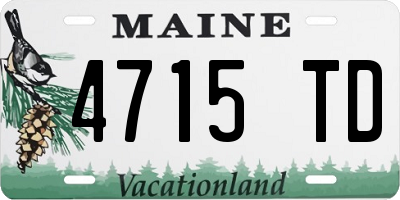ME license plate 4715TD