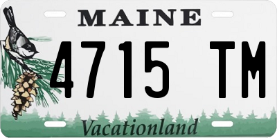 ME license plate 4715TM