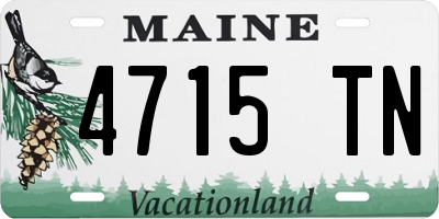 ME license plate 4715TN