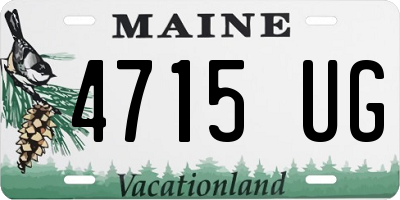 ME license plate 4715UG