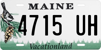 ME license plate 4715UH