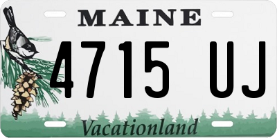 ME license plate 4715UJ