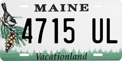 ME license plate 4715UL