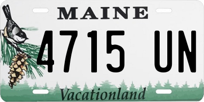 ME license plate 4715UN