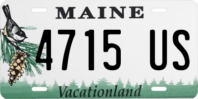 ME license plate 4715US