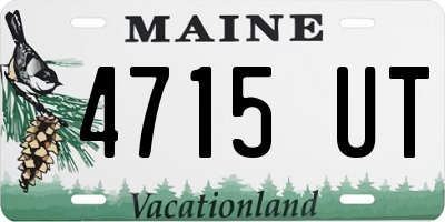 ME license plate 4715UT