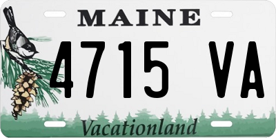 ME license plate 4715VA