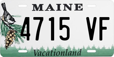ME license plate 4715VF