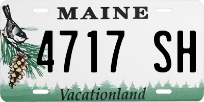 ME license plate 4717SH