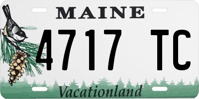 ME license plate 4717TC
