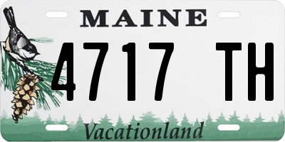 ME license plate 4717TH
