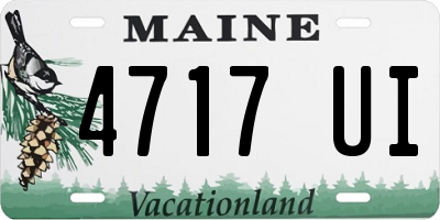 ME license plate 4717UI
