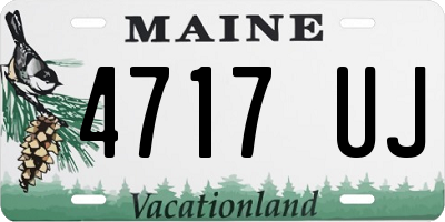 ME license plate 4717UJ