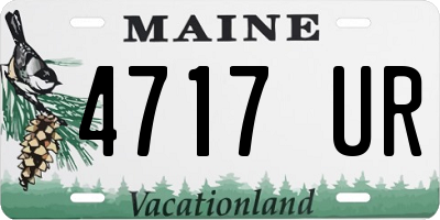 ME license plate 4717UR