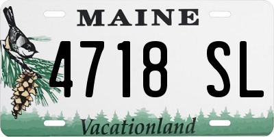 ME license plate 4718SL