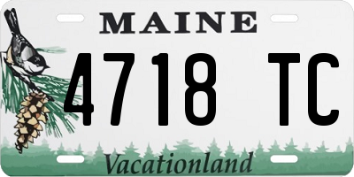 ME license plate 4718TC