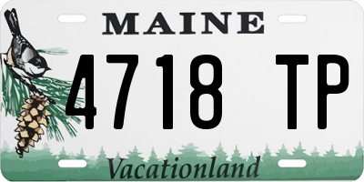 ME license plate 4718TP