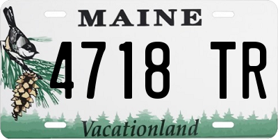 ME license plate 4718TR