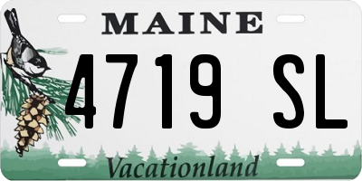ME license plate 4719SL