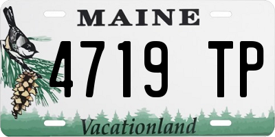 ME license plate 4719TP