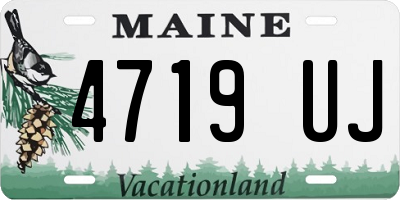 ME license plate 4719UJ
