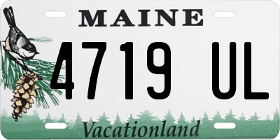 ME license plate 4719UL