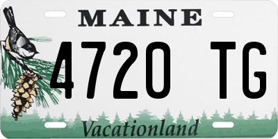 ME license plate 4720TG
