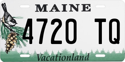 ME license plate 4720TQ