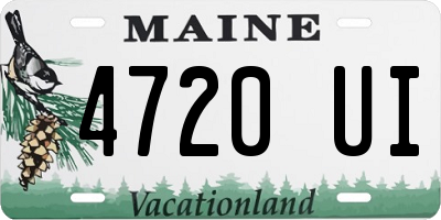 ME license plate 4720UI