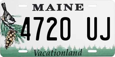 ME license plate 4720UJ