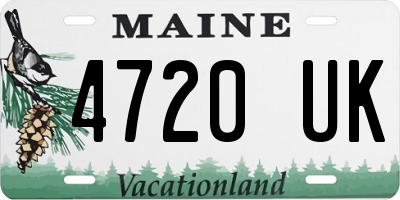 ME license plate 4720UK