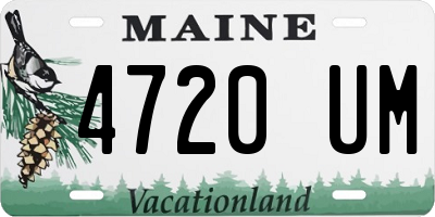 ME license plate 4720UM