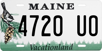 ME license plate 4720UO