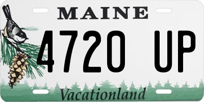 ME license plate 4720UP