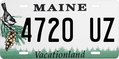 ME license plate 4720UZ