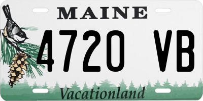 ME license plate 4720VB
