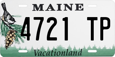 ME license plate 4721TP