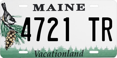ME license plate 4721TR