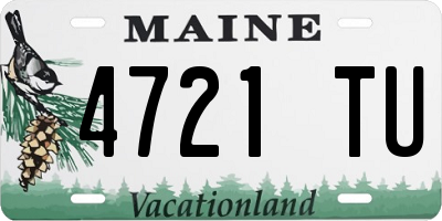 ME license plate 4721TU