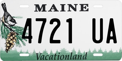 ME license plate 4721UA