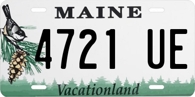 ME license plate 4721UE