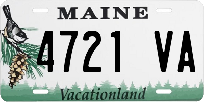 ME license plate 4721VA