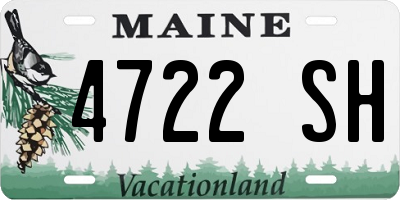 ME license plate 4722SH
