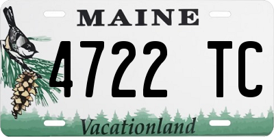 ME license plate 4722TC