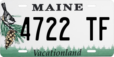 ME license plate 4722TF