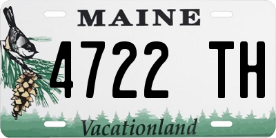 ME license plate 4722TH