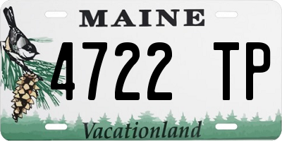ME license plate 4722TP