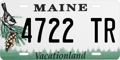 ME license plate 4722TR